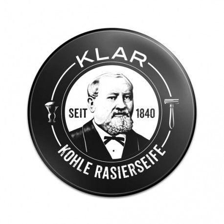 Klar "Aktivkohle" Shaving Soap (activated charcoal), 110 gr