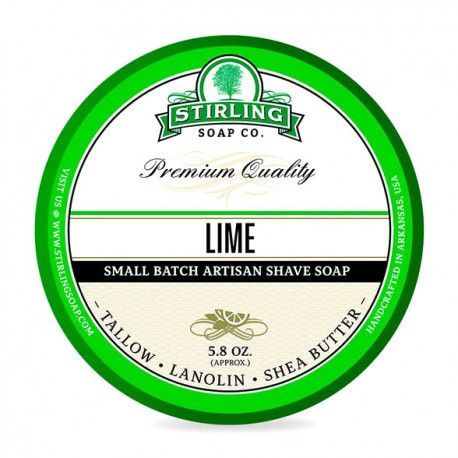 Lime Stirling Shave Soap, 170ml