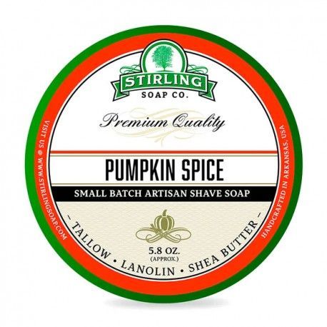 Jabón de Afeitar Stirling "Pumpkin Spice", 170 ml.